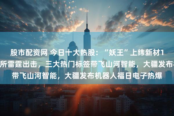 股市配资网 今日十大热股：“妖王”上纬新材17天暴涨15倍，上交所雷霆出击，三大热门标签带飞山河智能，大疆发布机器人福日电子热爆